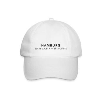 HAMBURG - Baseball Cap - white/white - Front