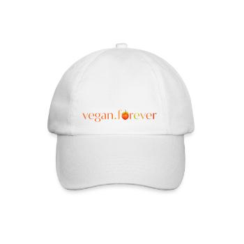Vegan forever kaki fruit - Casquette classique - blanc/blanc - Devant