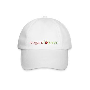 Vegan forever apple - Casquette classique - blanc/blanc - Devant
