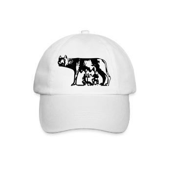 Capitoline Wolf - Baseballkappe - Weiß/Weiß - Vorne