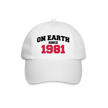 (uk) on earth 1981 - Baseball Cap - white/white - Front