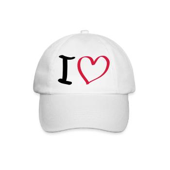 cœur - Casquette classique - blanc/blanc - Devant