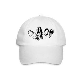 Eis-am-Stiel Kollektion - Baseballkappe - Weiß/Weiß - Vorne
