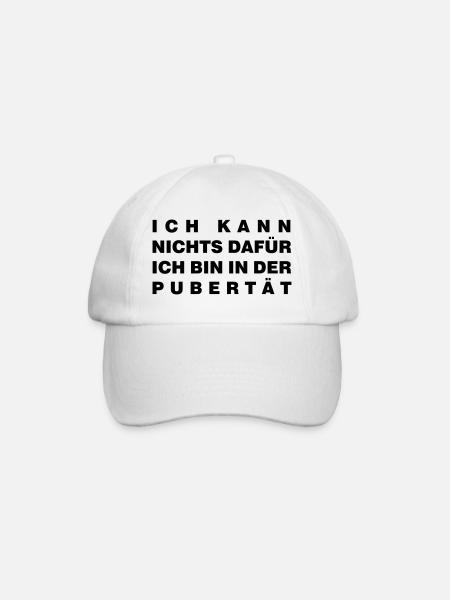 Pubertät - Baseballkappe - Weiß/Weiß