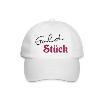 Gold Stück - Baseballkappe - Weiß/Weiß - Vorne