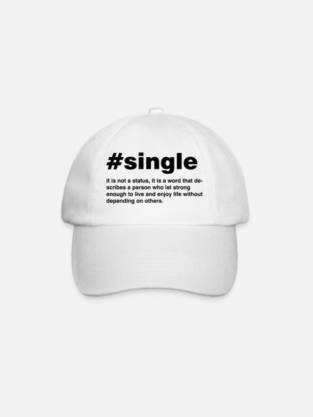 Simple est pas un statut - Casquette classique - blanc/blanc
