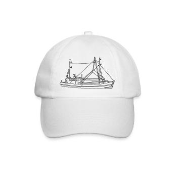 Fishing boat - Baseball Cap - white/white - Front