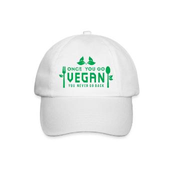 VEGAN - Baseball Cap - white/white - Front