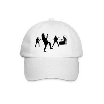Rock Band - Baseballkappe - Weiß/Weiß - Vorne