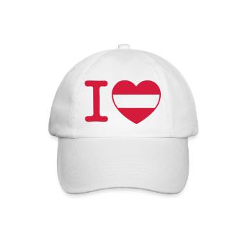 J'aime Autriche - Casquette classique - blanc/blanc - Devant
