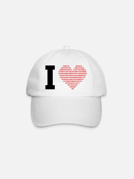 I love digital - Baseballkappe - Weiß/Weiß