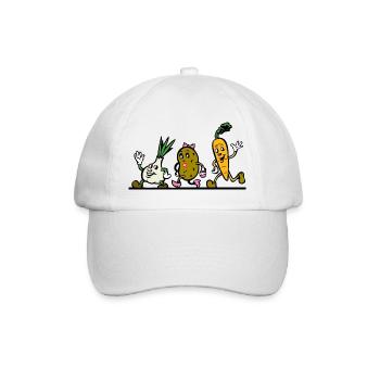 Gemüse - Baseballkappe - Weiß/Weiß - Vorne