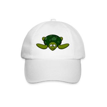 turtle - Baseball Cap - white/white - Front