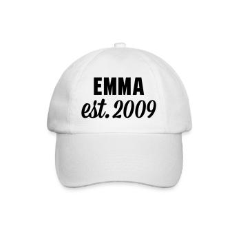 Emma est 2009 - Baseballkappe - Weiß/Weiß - Vorne