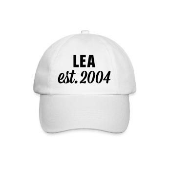 Lea est 2004 - Baseballkappe - Weiß/Weiß - Vorne