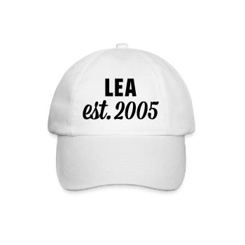 Lea est 2005 - Baseballkappe - Weiß/Weiß - Vorne