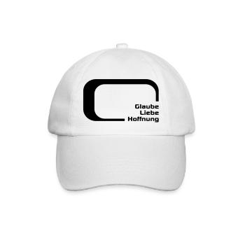 faith love hope - Baseball Cap - white/white - Front