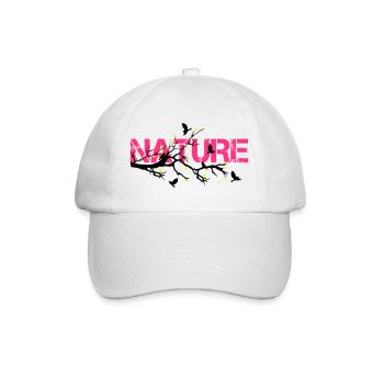 Nature en Rose Éclatante - Casquette classique - blanc/blanc - Devant
