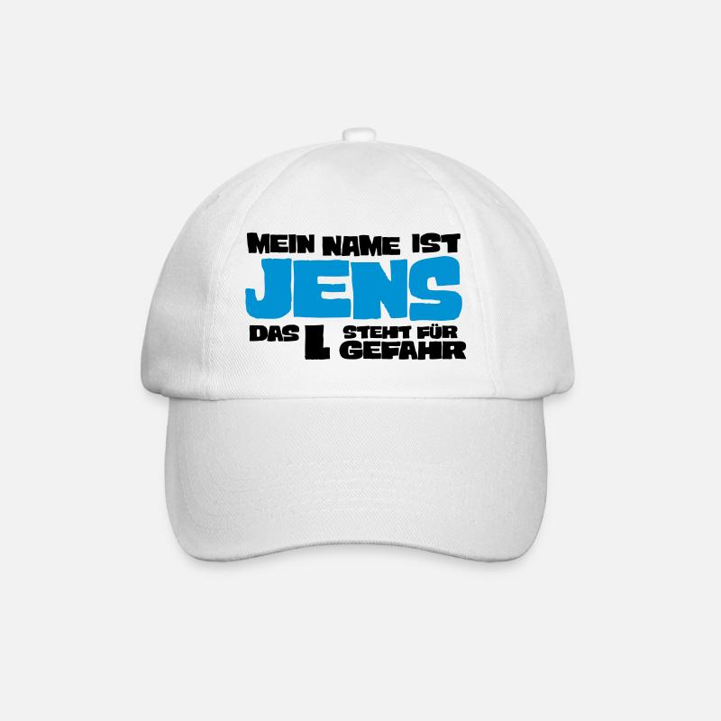 jens - Baseballkappe - Weiß/Weiß
