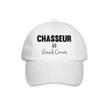 Chasseur au grand coeur - Casquette classique - blanc/blanc - Devant