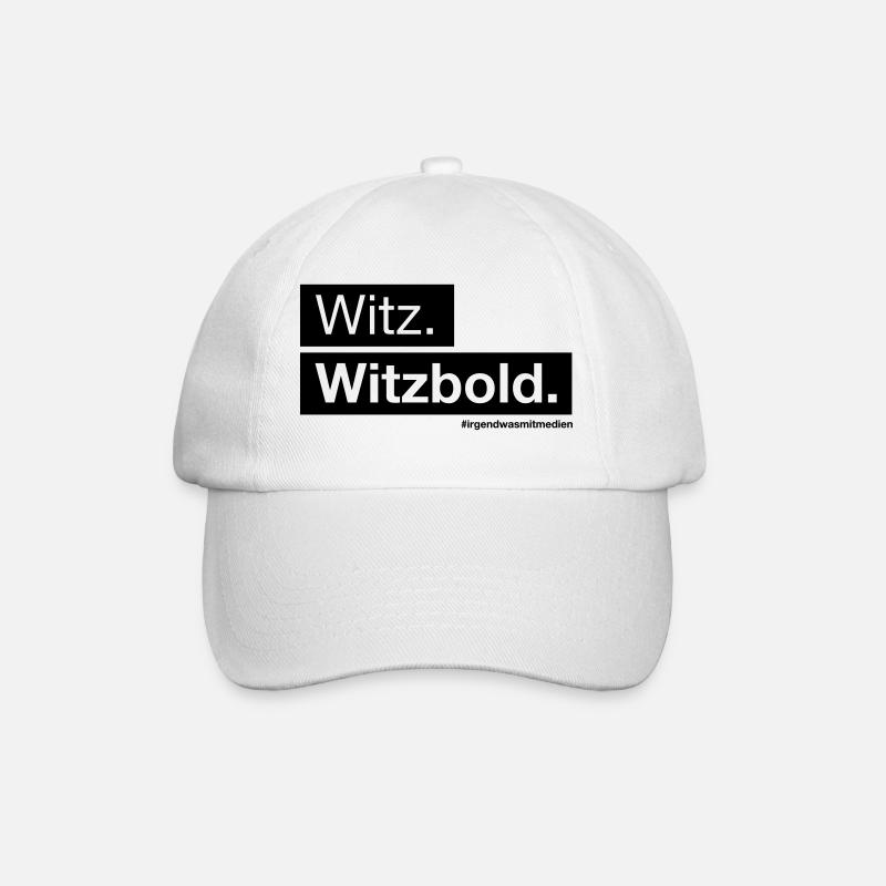 Witz. Witzbold. - Baseballkappe - Weiß/Weiß