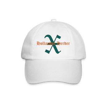 Schriftzug X-Hollandse Herder - Baseballkappe - Weiß/Weiß - Vorne