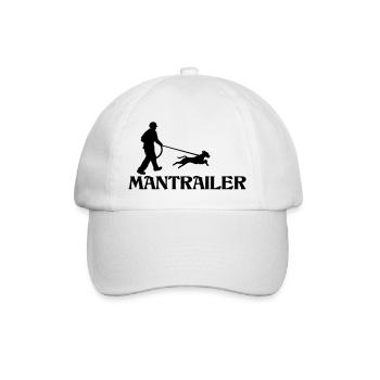mantrailer hobby mantrailing hunde - Baseballkappe - Weiß/Weiß - Vorne