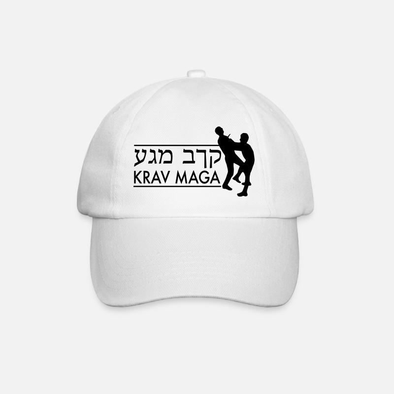 Krav Maga - Baseballkappe - Weiß/Weiß