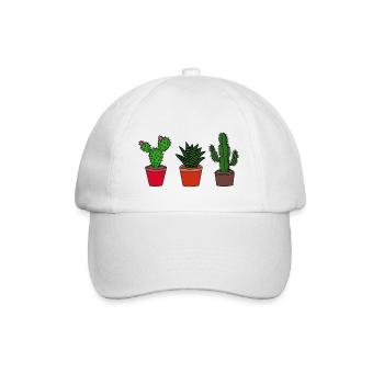 Cacti, cactus - Baseball Cap - white/white - Front