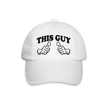 This Guy (Custom) - Baseball Cap - white/white - Front