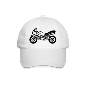 Moto sport rapide - Casquette classique - blanc/blanc - Devant