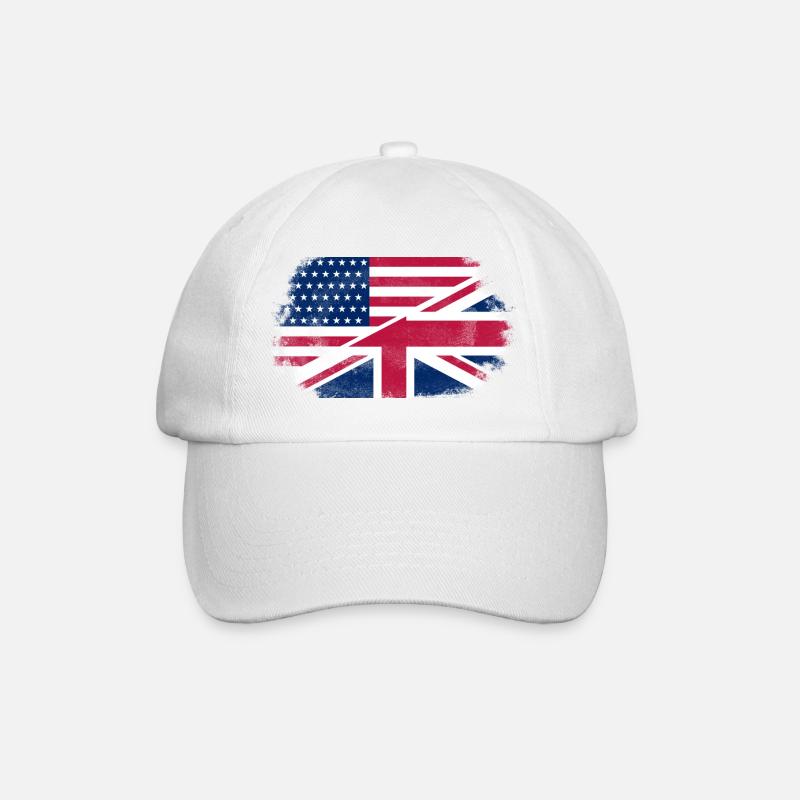 USA - Union Jack Flag - Casquette classique - blanc/blanc