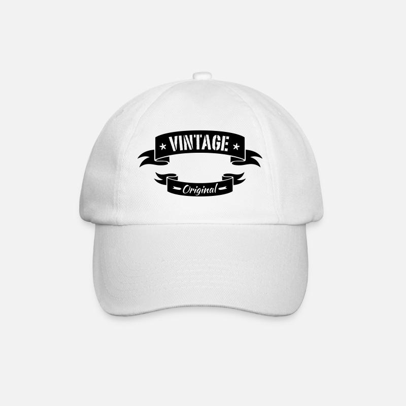 vintage - Baseballkappe - Weiß/Weiß