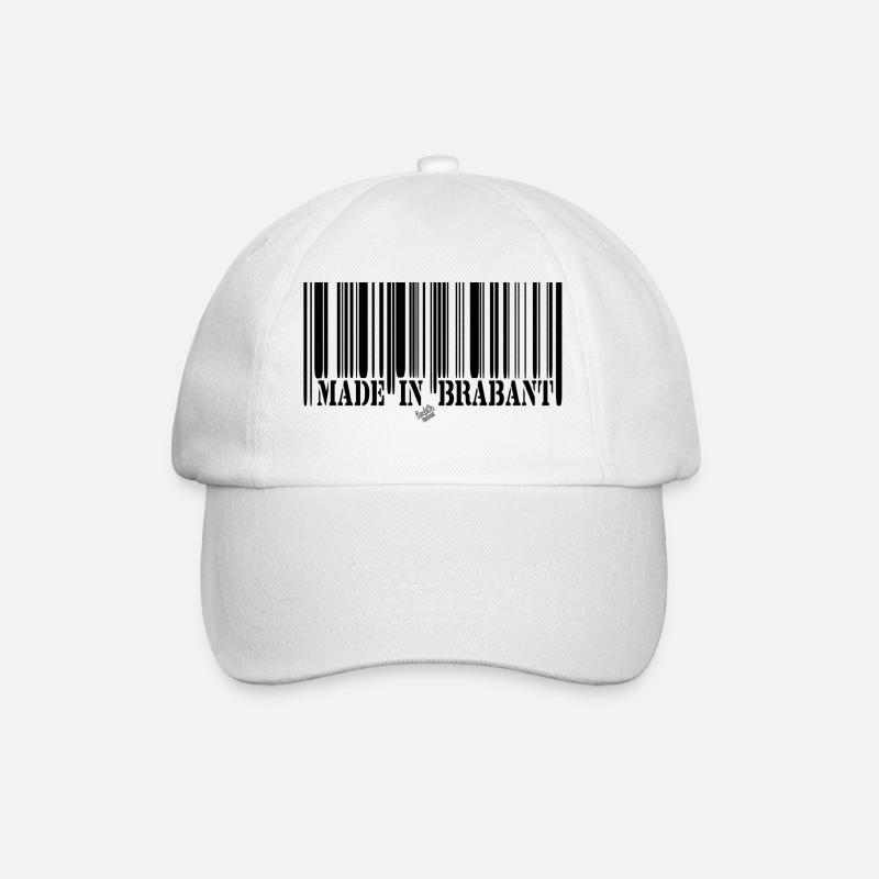BARCODE Hergestellt in Brabant - Baseballkappe - Weiß/Weiß