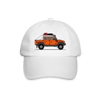 Defender Double Cab Offroad Orange - Baseball Cap - white/white - Front