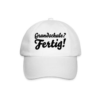 fertig grundschule - Baseballkappe - Weiß/Weiß - Vorne