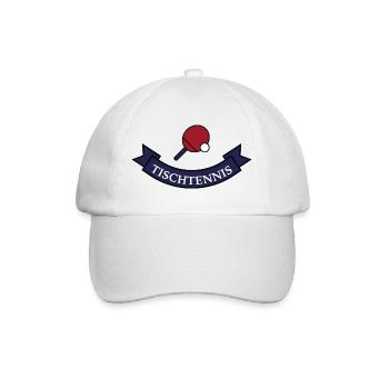Cadeau drôle pour les joueurs de tennis de table - Casquette classique - blanc/blanc - Devant