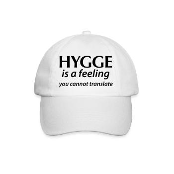 Hygge est un sentiment Vous ne pouvez pas traduire Glück Oui! - Casquette classique - blanc/blanc - Devant