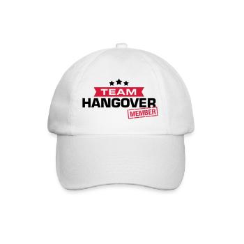 hangover team - Baseballkappe - Weiß/Weiß - Vorne