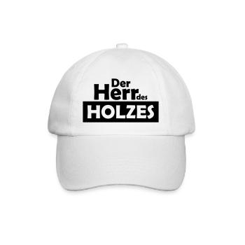 der herr des holzes - Baseballkappe - Weiß/Weiß - Vorne