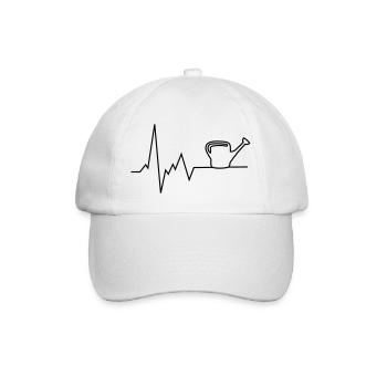 pulsation du cœur l'arrosoir - Casquette classique - blanc/blanc - Devant