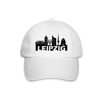 Skyline de Leipzig - Casquette classique - blanc/blanc - Devant