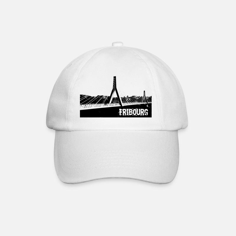 friborg freiburg fr suisse - Baseball Cap - white/white