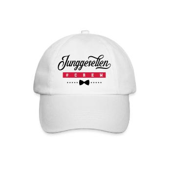 junggesellen crew - Baseballkappe - Weiß/Weiß - Vorne