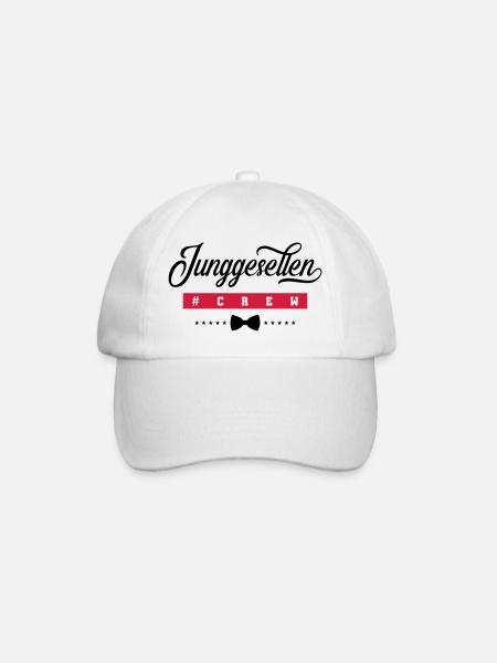junggesellen crew - Baseballkappe - Weiß/Weiß