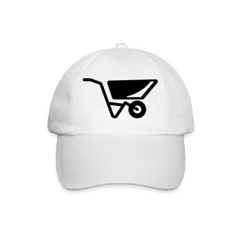 Schubkarre - Baseballkappe - Weiß/Weiß - Vorne