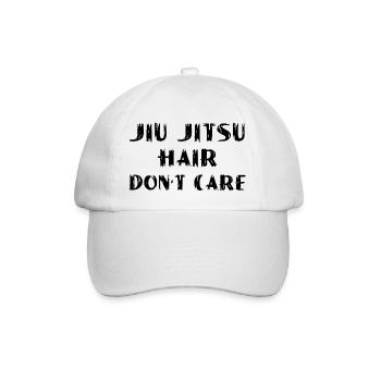 Jiu Jitsu Hair BJJ dit Jiu-Jitsu brésilien - Casquette classique - blanc/blanc - Devant