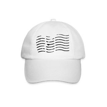 Tampon sale - changement de couleur du motif possible - Casquette classique - blanc/blanc - Devant