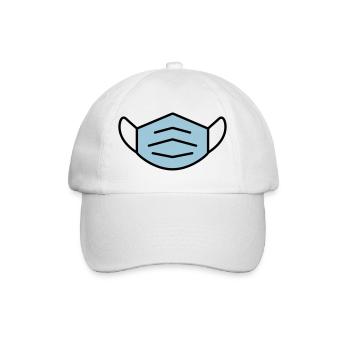 Grand vecteur d'un masque - Casquette classique - blanc/blanc - Devant