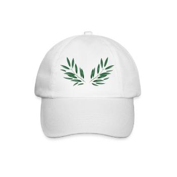 Olive branches symbol of peace and hope - Baseball Cap - white/white - Front
